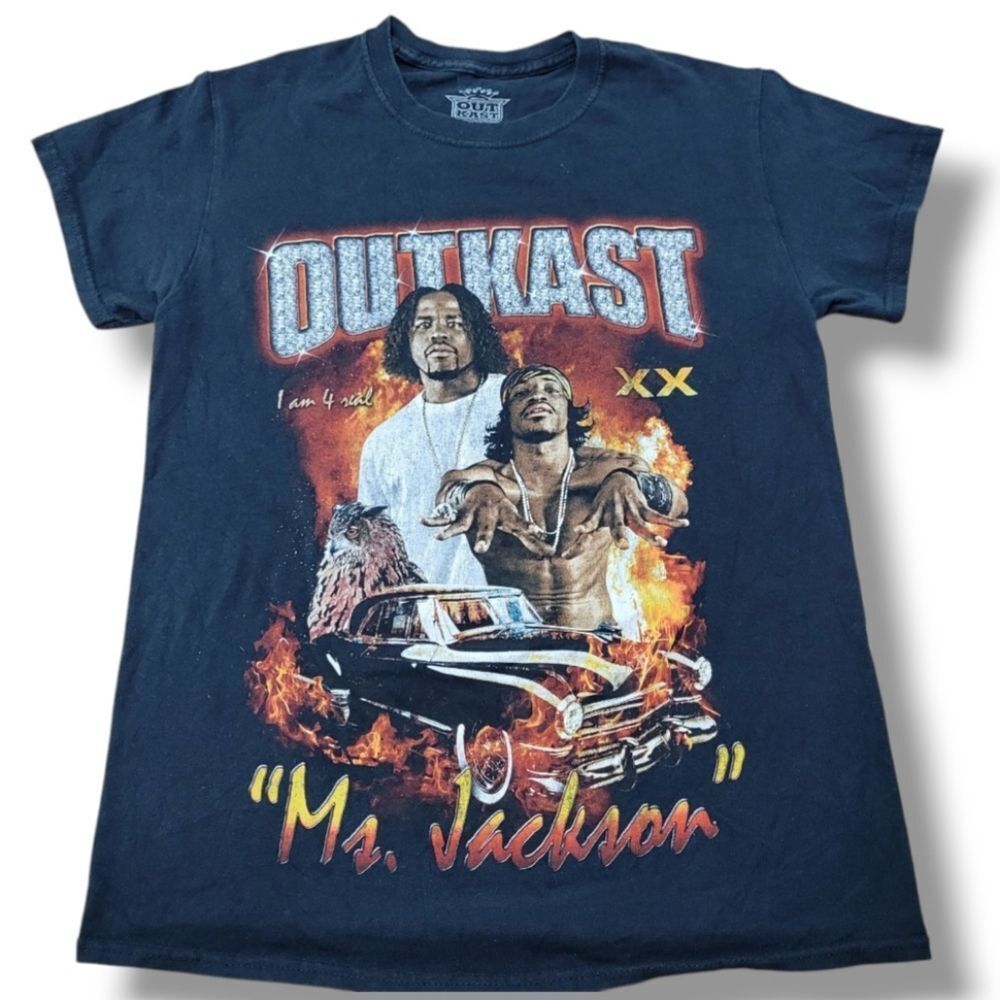 Outkast Shirt Size Small "Ms. Jackson" Graphic Print T-Shirt Rap Tee Hip Hop Tee